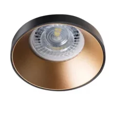   Kanlux 29137 SIMEN DSO B/G kerek beltéri SPOT dekorációs keret fekete/arany színben, MR16 foglalathoz, max 35W teljesítmény, IP20 védettséggel, 12 V (Kanlux 29137)