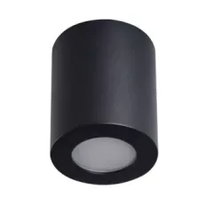   Kanlux 29240 kerek beltéri mennyezeti lámpa fekete színben, GU10 foglalattal, max 10W teljesítmény, IP44 védettséggel, 220-240 V (Kanlux 29240)