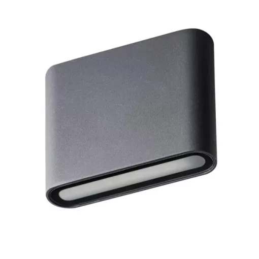 Kanlux 29270 GARTO LED EL 8W-GR kültéri oldalfali lámpa grafit színben, 300 lm, 8W teljesítmény, 25000 h élettartammal, IP54 védettséggel, 220-240 V, 4000 K (Kanlux 29270)