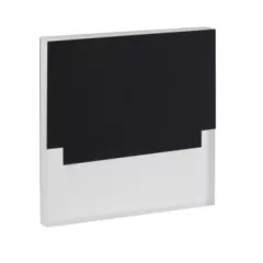   Kanlux 29852 SABIK LED B-NW szögletes beltéri lépcsővilágító lámpa fekete színben, 14 lm, 0,8W teljesítmény, 50000 h élettartammal, IP20 védettséggel, 12V DC, 4000 K (Kanlux 29852)