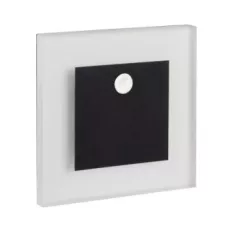   Kanlux 29857 APUS LED PIR B-WW LED lépcsővilágító lámpatest, fehér színben, 13lm, 0,8W teljesítmény, 50000h élettartammal, IP20 védettséggel, 12V, 3000K (Kanlux 29857)