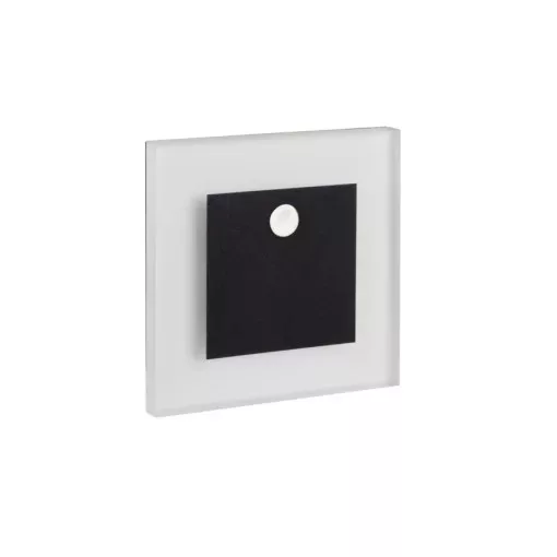 Kanlux 29857 APUS LED PIR B-WW LED lépcsővilágító lámpatest, fehér színben, 13lm, 0,8W teljesítmény, 50000h élettartammal, IP20 védettséggel, 12V, 3000K (Kanlux 29857)