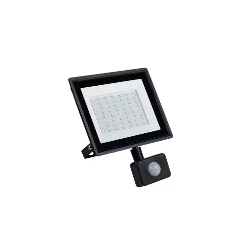 Kanlux 31400 GRUN NV LED-50-B-SE LED reflektor, 50W teljesítmény, fekete színben, 4500lm, 25000h élettartammal, IP44 védettséggel, 4000K, 220-240V (Kanlux 31400)