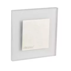   Kanlux 32488 APUS LED NW szögletes beltéri lépcsővilágító lámpa rozsdamentes acél színben, 14 lm, 0,8W teljesítmény, 50000 h élettartammal, IP20 védettséggel, 12V DC, 4000 K (Kanlux 32488)