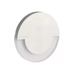   Kanlux 32491 SOLA LED NW kerek beltéri lépcsővilágító lámpa rozsdamentes acél színben, 14 lm, 0,8W teljesítmény, 50000 h élettartammal, IP20 védettséggel, 12V DC, 4000 K (Kanlux 32491)