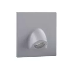   Kanlux 32499 MEFIS LED GR-NW szögletes beltéri lépcsővilágító lámpa szürke színben, 35 lm, 0,7W teljesítmény, 50000 h élettartammal, IP20 védettséggel, 12V DC, 4000 K (Kanlux 32499)