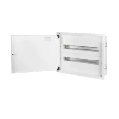   Kanlux 32639 KP-DB-I-MF-224 fém elosztó, 2 sor, 24 modul, IP30 védettséggel, fali süllyesztett, 448x140x595mm (Kanlux 32639)