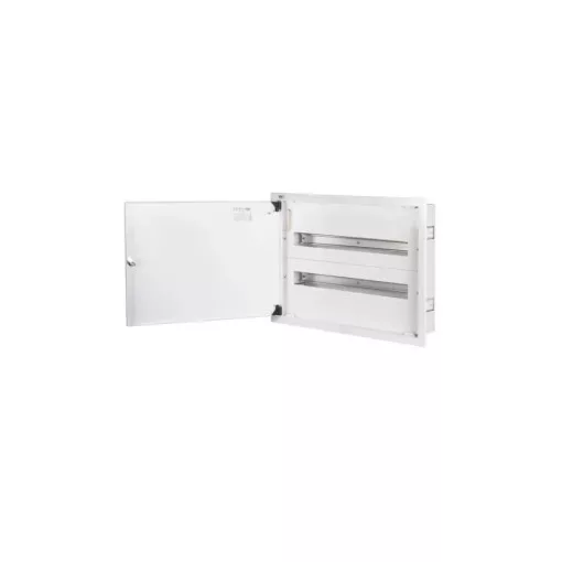 Kanlux 32639 KP-DB-I-MF-224 fém elosztó, 2 sor, 24 modul, IP30 védettséggel, fali süllyesztett, 448x140x595mm (Kanlux 32639)