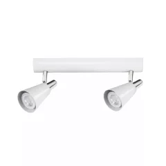   Kanlux 33092 SEMPRA EL-2I W-SR lámpa GU10 foglalattal, beltéri oldalfali/mennyezeti, fehér színben, 2x max 35W teljesítmény, IP20 védettséggel, 220-240 V (Kanlux 33092)