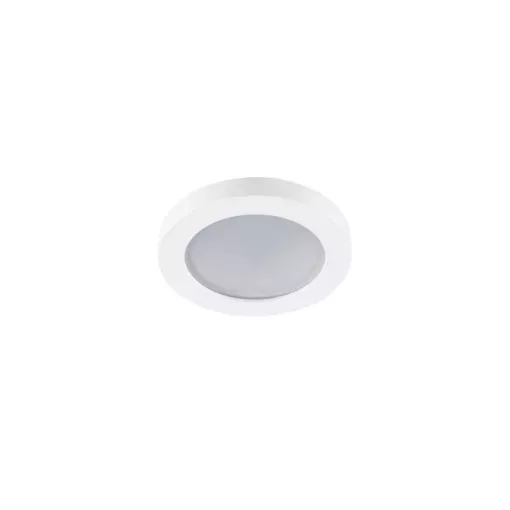 Kanlux 33123 FLINI DSO-W dekorációs keret kerek beltéri álmennyezeti lámpához fehér színben, MR16 foglalattal, max 10W teljesítmény, IP44/20 védettséggel, 12 V (Kanlux 33123)