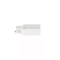   Kanlux 33260 TEAR N PCON L-W tápcsatlakozó kábelsínes rendszerhez fehér színben, 16A, 220-240V, IP20 védettséggel (Kanlux 33260)