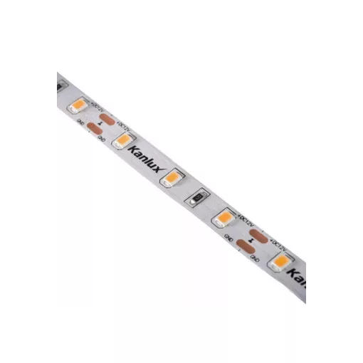 Kanlux 33302 L60 11W/M 12IP00-WW beltéri LED szalag, 5m/tekercs, 900 lm/m, 11W / m teljesítmény, 30000h élettartammal, IP00 védettséggel, 12V DC, 3000K (Kanlux 33302)