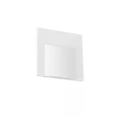   Kanlux 33320 ERINUS LED L W-WW szögletes beltéri lépcsővilágító lámpa fehér színben, 15 lm, 0,8W teljesítmény, 30000 h élettartammal, IP20 védettséggel, 12V DC, 3000 K (Kanlux 33320)