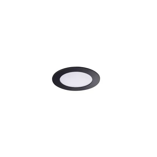 Kanlux 33562 ROUNDA V2LED6W-WW-B kerek beltéri álmennyezeti LED lámpa fekete színben, 270 lm, 6W teljesítmény, 15000 h élettartammal, IP44/20 védettséggel, 220-240 V, 3000 K (Kanlux 33562)