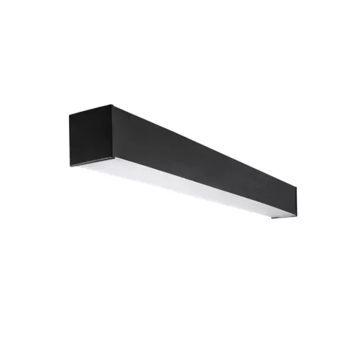 Kanlux 33987 AL-MH-WW-MAT-B-NT LED lámpatest, 40W teljesítmény, fekete színben, 4500lm, 50000h élettartammal, IP20 védettséggel, 3000K, 220-240V (Kanlux 33987)