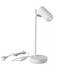   Kanlux 35785 EVALO TL GU10 W Asztali lámpa, fehér színben, 10W teljesítmény, IP20 védettséggel, 220-240V (Kanlux 35785)