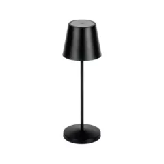   Kanlux 36327 INITA LED CB B beltéri asztali lámpa fekete színben, max 165lm, max 1,2W teljesítmény, 25000h élettartammal, IP54 védettséggel, 3,7V DC 18650 ACCU, 3000K (Kanlux 36327)