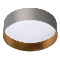   Kanlux 36467 RIFA LED17,5W WW GR/G kerek beltéri mennyezeti lámpatest szürke / arany színben, 1450lm, 17,5W teljesítmény, 25000h élettartammal, IP20 védettséggel, 3000K, 220-240V AC (Kanlux 36467)