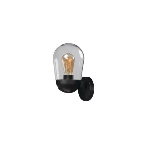 Kanlux 36532 LIEGO EL 28 UP B Cserélhető fényforrású kerti lámpatest, 15W teljesítmény, fekete színben, E27 foglalattal, IP44 védettséggel, 220-240V (Kanlux 36532)