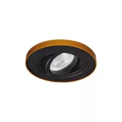   Kanlux 37166 TINY BORD DTO-B/G spot dekorációs keret, fényforrás és foglalat nélkül fekete / arany színben, IP20 védettséggel (Kanlux 37166)