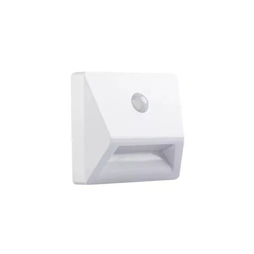 Kanlux 37392 IRS3xAAA LED PIR W-NW LED lépcsővilágító lámpatest, fehér színben, 10lm, 0,3W teljesítmény, 25000h élettartammal, IP54 védettséggel, 3x1,5V, 4000K (Kanlux 37392)