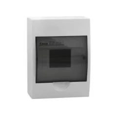   Kanlux 3831 DB106S 1X6P/SMD  DB1 műanyag kiselosztó, 6 modul, 1 sor, IP40, szürke színű ajtóval, falon kívüli (Kanlux 3831)