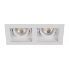   Kanlux 38367 ARET 2xDTL W/W spot dekorációs keret, fényforrás és foglalat nélkül fehér színben, IP20 védettséggel (Kanlux 38367)