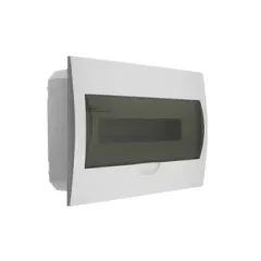   Kanlux 3844 DB118F 1X18P/FMD DB1 műanyag kiselosztó, 18 modul, 1 sor, IP40, szürke színű ajtóval, süllyesztett (Kanlux 3844)