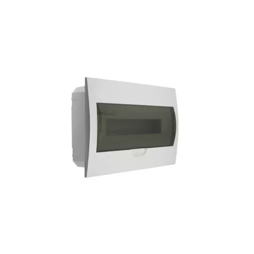 Kanlux 3844 DB118F 1X18P/FMD DB1 műanyag kiselosztó, 18 modul, 1 sor, IP40, szürke színű ajtóval, süllyesztett (Kanlux 3844)