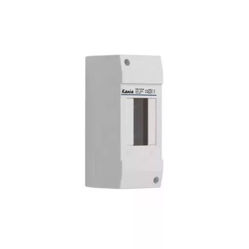 Kanlux 3850 DB102W 1X2P/SM DB1 műanyag kiselosztó, 2 modul, 1 sor, IP30, ajtó nélkül, falon kívüli (Kanlux 3850)