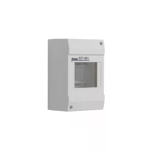 Kanlux 3851 DB104W 1X4P/SM DB1 műanyag kiselosztó, 4 modul, 1 sor, IP30, ajtó nélkül, falon kívüli (Kanlux 3851)