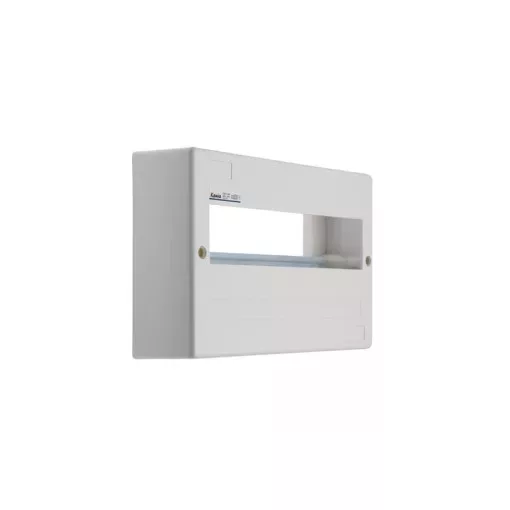 Kanlux 3853 DB112W 1X12P/SM DB1 műanyag kiselosztó, 12 modul, 1 sor, IP30, ajtó nélkül, falon kívüli (Kanlux 3853)