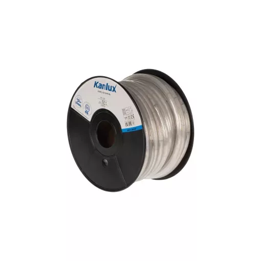 Kanlux 38588 GIVRO LED 30M-BL kültéri világító cső(fényszalag) 2W/m teljesítménnyel, 9,5lm/m, kék színhőmérséklet, 210V DC, IP65, 15000h, 13mm átmérő - 30fm/db (Kanlux 38588)
