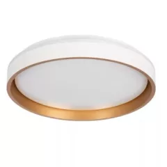   Kanlux 39110 SOLN LED CCTDIM W/G kerek beltéri mennyezeti LED lámpatest fehér / arany színben, max 1460 (4000K)lm, max 25W, 20000h, IP20, 220-240V AC, 2700-6500K (Kanlux 39110)