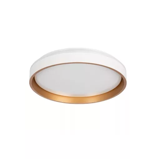 Kanlux 39110 SOLN LED CCTDIM W/G kerek beltéri mennyezeti LED lámpatest fehér / arany színben, max 1460 (4000K)lm, max 25W, 20000h, IP20, 220-240V AC, 2700-6500K (Kanlux 39110)
