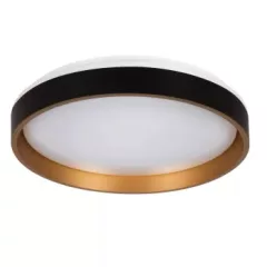   Kanlux 39111 SOLN LED CCTDIM B/G kerek beltéri mennyezeti LED lámpatest fekete / arany színben, max 1460 (4000K)lm, max 25W, 20000h, IP20, 220-240V AC, 2700-6500K (Kanlux 39111)