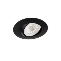   Kanlux 39260 FIZU CCT B kerek beltéri mennyezeti süllyesztett állítható lámpatest fekete színben, 370lm, 4W teljesítménnyel, 25000h, IP20 védettséggel, 220-240V AC, 3000/4000/6500K (Kanlux 39260)