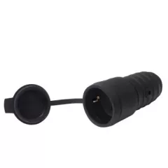   Kanlux 4862 GRIP GP/S párazáró földelt lengő aljzat fekete színben (Kanlux 4862)