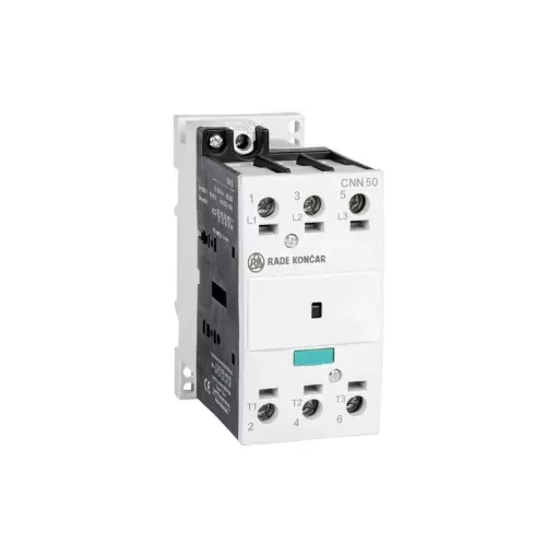 Rade Koncar 604744 CNN50 00 220/230V 50Hz - Mágneskapcsoló 22kW/50A (400V AC3), 220/230V AC 50 Hz vezérles