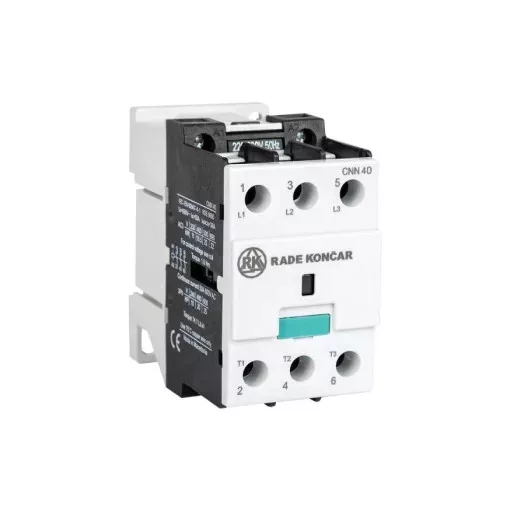 Rade Koncar 604757 CNN40 00 220/230V 50Hz - Mágneskapcsoló 18,5kW/38A (400V AC3), 220/230V AC 50 Hz vezérles