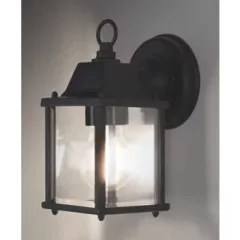   LEDVANCE LED ENDURA CLASSIC LANTERN SQ S E27 BK, kültéri, fekete dekoratív fali lámpa, 225mm magasság, IP23 ( 4058075206625 )