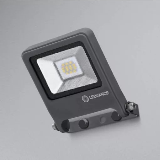 LEDVANCE ENDURA FLOOD Cool White DG, kültéri, sötétszürke LED reflektor, 10W, 4000K, 800lm, IP65, hossz: 122mm ( 4058075206663 )