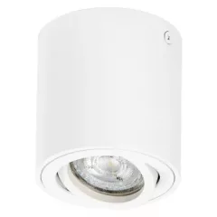   LEDVANCE LED SPOT SURFACE beltéri felületre szerelhető lámpatest fehér színben, IP20, kör alakú, átmérő: 80 mm, magasság: 95 mm, GU10, fényforrás nélkül (max. 7 W GU10) ( 4058075758667 )