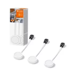   LEDVANCE LED Spot Puck beltéri rejtett lámpatest fehér színben, 250lm, 3W, IP20, 3000K, átmérő: 19mm 3db-os csomag ( 4058075791565 )