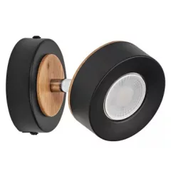   LEDVANCE LED DECOR SPOT PLUTO BLACK mennyezetre szerelhető állítható SPOT lámpa fekete színben, 300lm, 4,8W, IP20, 3000K, hossz: 90mm ( 4058075833395 )