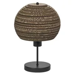   LEDVANCE Decor Cardboard Ball Table beltéri kartonpapír asztali lámpatest barna színben, IP20, átmérő: 385mm, E27 ( 4058075837140 )