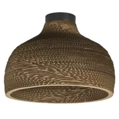   LEDVANCE Decor Cardboard Hat Ceiling beltéri mennyezeti kartonpapír lámpatest barna színben, IP20, átmérő: 275mm, E27 ( 4058075837225 )