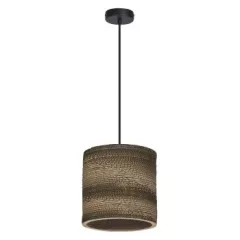   LEDVANCE Decor Cardboard Cylinder Pendant beltéri kartonpapír függesztett lámpatest barna színben, IP20, átmérő: 1300mm, E27 ( 4058075837249 )