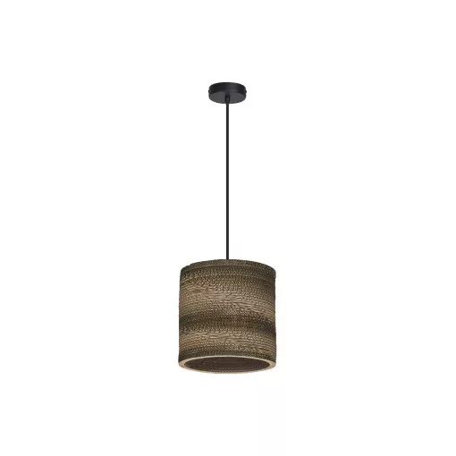 LEDVANCE Decor Cardboard Cylinder Pendant beltéri kartonpapír függesztett lámpatest barna színben, IP20, átmérő: 1300mm, E27 ( 4058075837249 )
