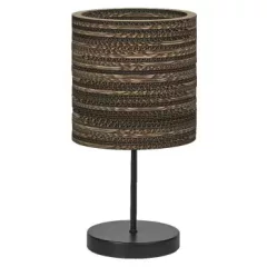   LEDVANCE Decor Cardboard Cylinder Table beltéri kartonpapír asztali lámpatest barna színben, IP20, átmérő: 385mm, E27 ( 4058075837300 )